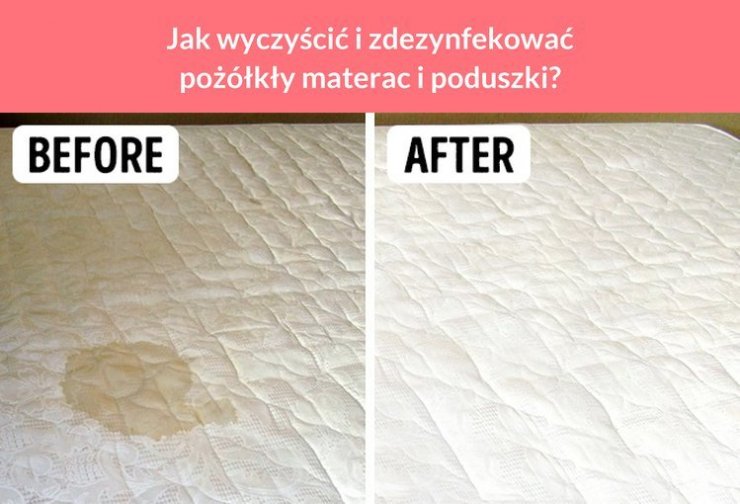 Allegations Few detection Jak wyczyścić i zdezynfekować pożółkły materac i podusz… na Stylowi.pl