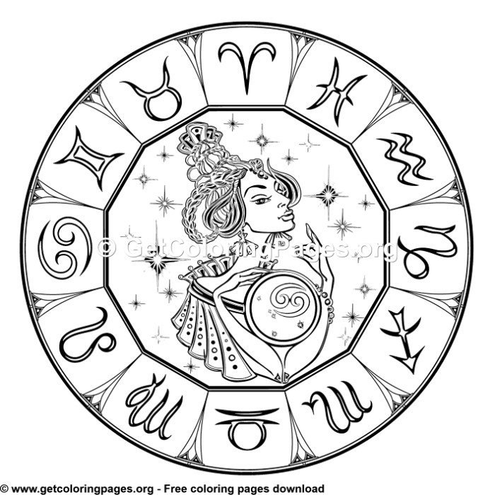 Featured image of post Zodiac Coloring Pages Cancer Ornate taurus zodiac coloring page